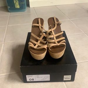 Camel Suede Jcrew wedges